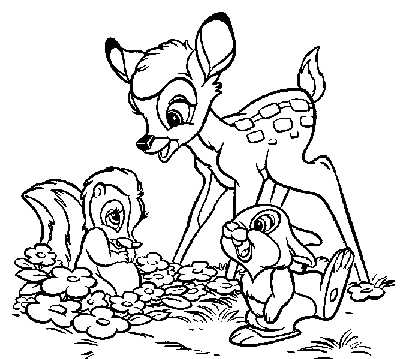 Colorbambispals Coloring Page