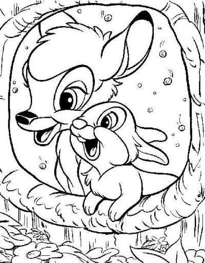 Colorbambithump Coloring Page