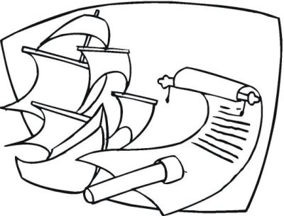 Columbus Coloring Page
