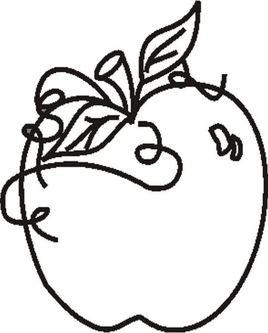 Countryapplebw Coloring Page