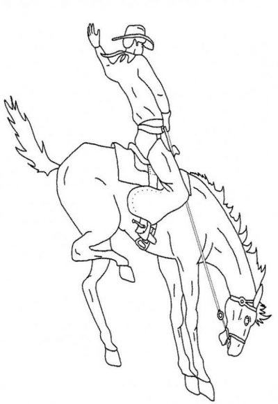 Cowboy Coloring Page