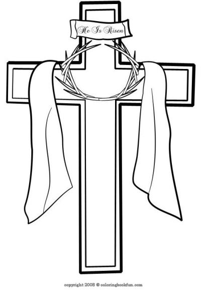 Cross Coloring Page