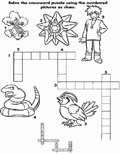 Crossword Coloring Page