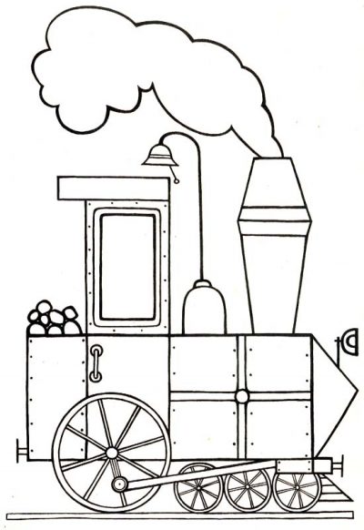 Dampfeisenb Coloring Page