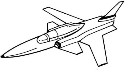 Duesenjet Coloring Page