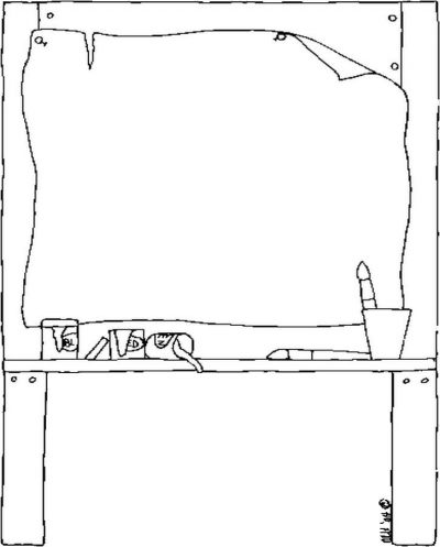 Easel Coloring Page