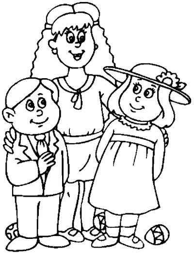 Easter Clothes Coloring Page