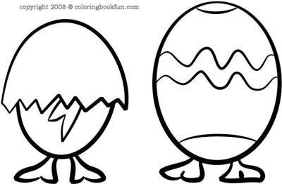 Egg Legs Coloring Page