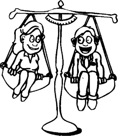 Equal Justice Coloring Page