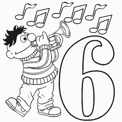 Ernie Coloring Page