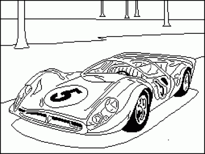 Ferrari Coloring Page