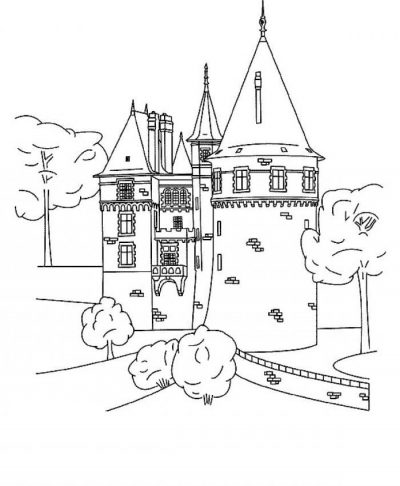 Fort Coloring Page