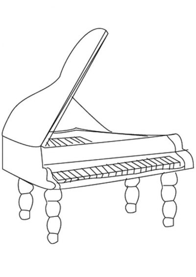 Fortepiano Coloring Page