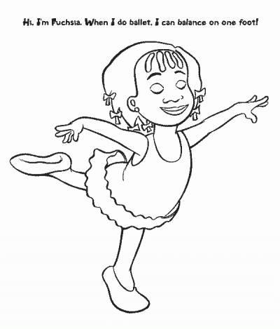 Fuchsiaballet Coloring Page
