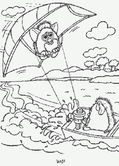 Furby Coloring Page