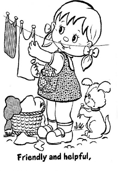 Girl Scouts Coloring Page