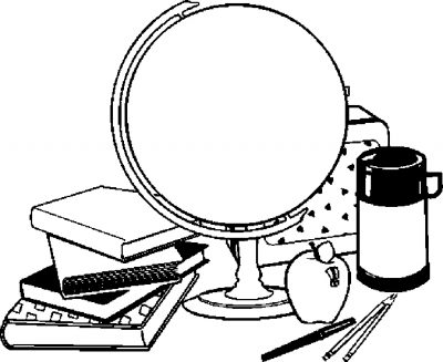 Globe &amp; Coloring Page