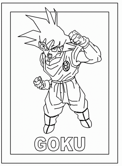 Goku Coloring Page