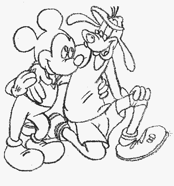 Goofymickey Coloring Page