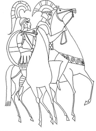 Greece Coloring Page