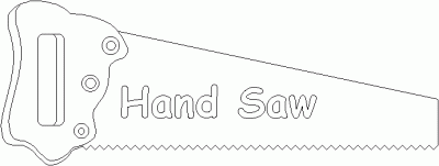 Handsaw Coloring Page