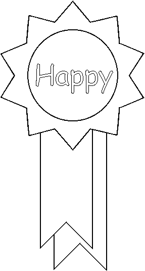 Happy Coloring Page