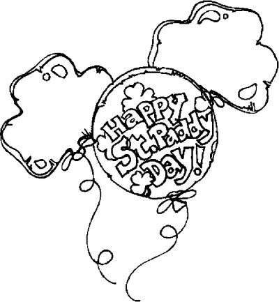 Happy St Paddy Day Coloring Page