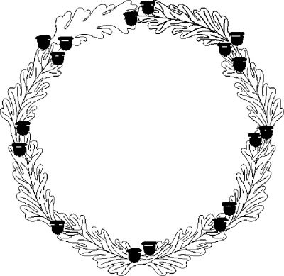 Harvest Wreath Coloring Page