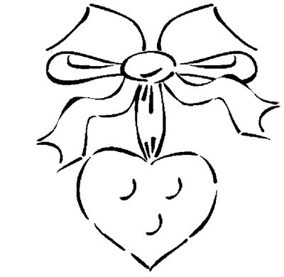 Heart Cookie Coloring Page