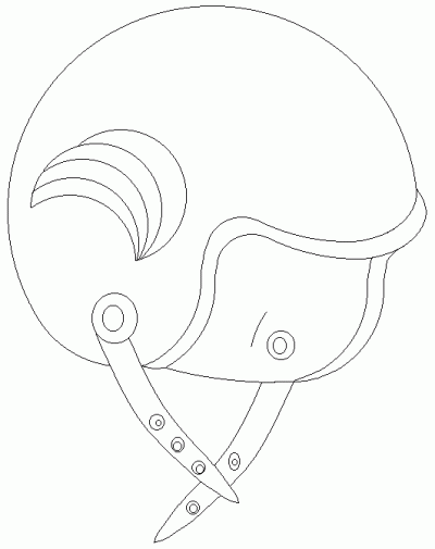 Helmet Coloring Page