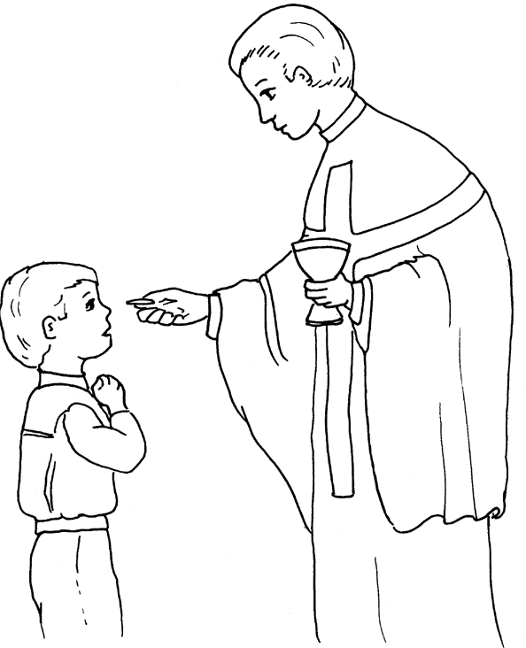 Holycommunion Coloring Page