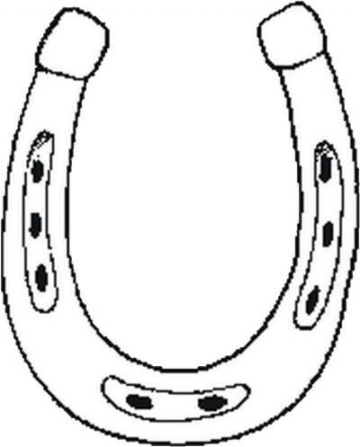 Horse  Shoe Coloring Page