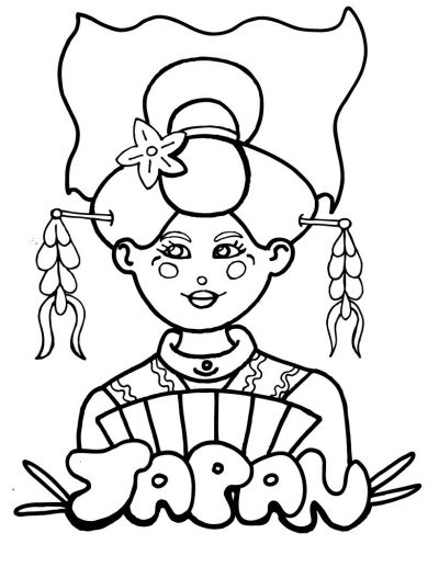 Japan Coloring Page