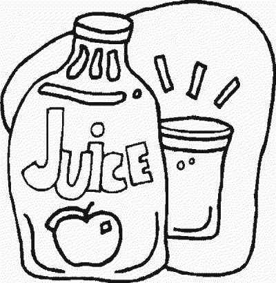 Juice Coloring Page