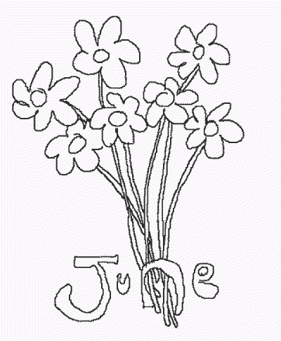 June Coloring Page