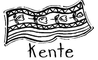 Kente Coloring Page