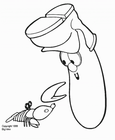 Larrylobster Coloring Page