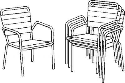 Lawn Chairs Coloring Page