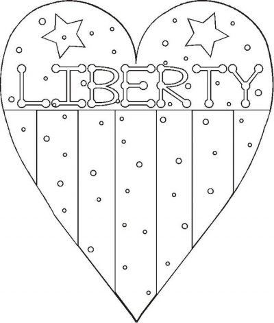Libertyheartbw Coloring Page