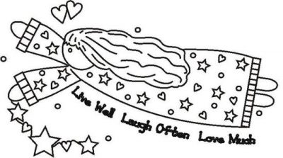 Livelaughloveangelbw Coloring Page