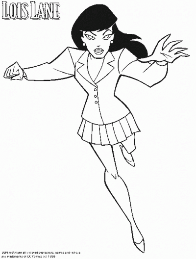 dc comics characters coloring pages - photo #36