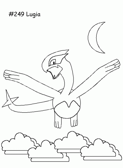Lugia Coloring Page