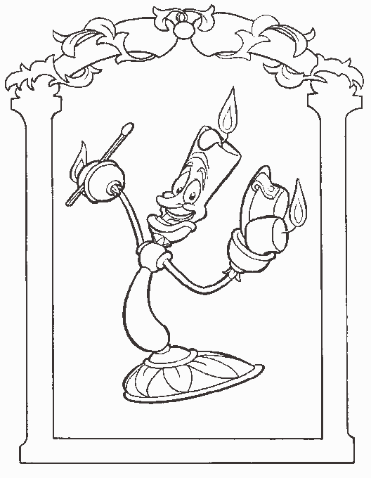 Lumiere Coloring Page