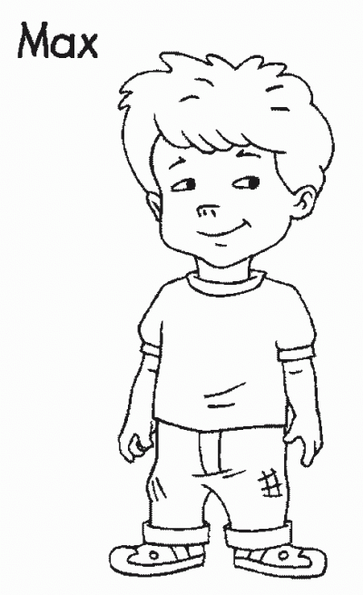 Max Coloring Page