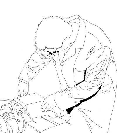 Mechanic Coloring Page