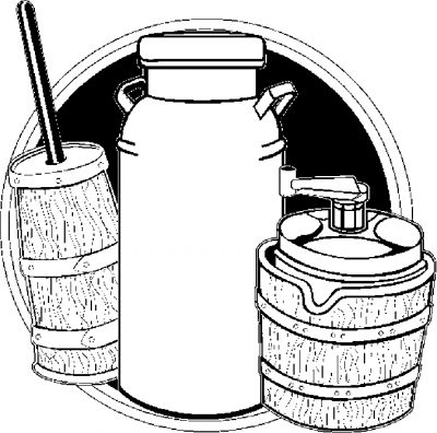 Milk Can Collage Coloring Page