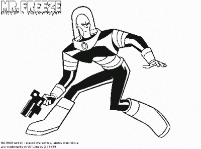 Mrfreeze Coloring Page