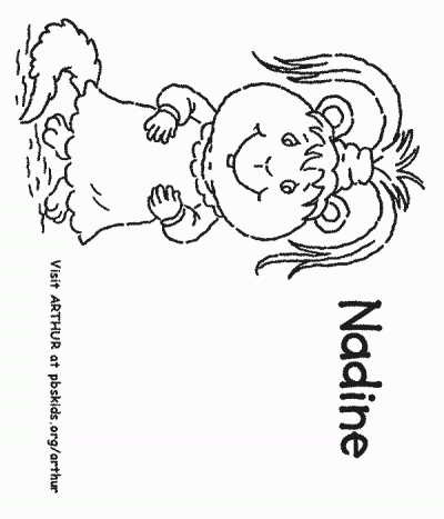 Nadine Coloring Page