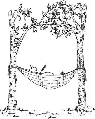 Naptime Coloring Page