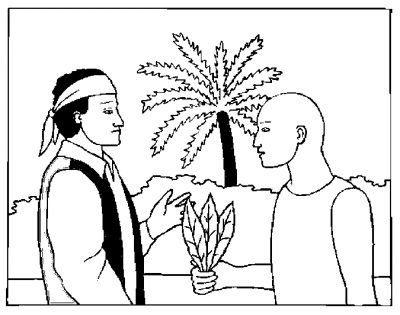 Native Showing Tobacco Coloring Page